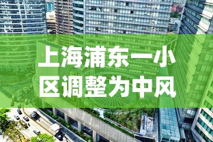 上海浦东一小区调整为中风险︰(浦东新区中风险小区)