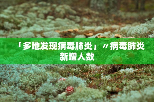 「多地发现病毒肺炎」〃病毒肺炎新增人数