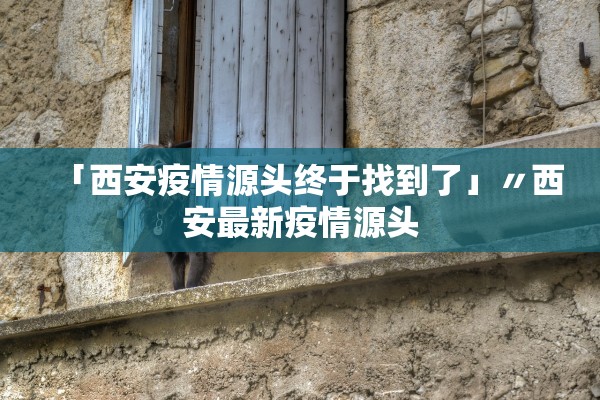 「西安疫情源头终于找到了」〃西安最新疫情源头