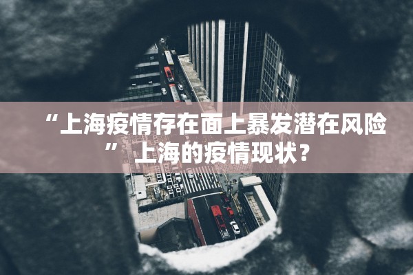 “上海疫情存在面上暴发潜在风险” 上海的疫情现状？