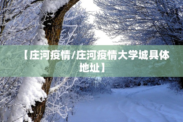 【庄河疫情/庄河疫情大学城具体地址】