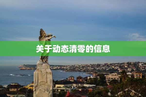 关于动态清零的信息