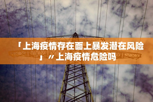 「上海疫情存在面上暴发潜在风险」〃上海疫情危险吗