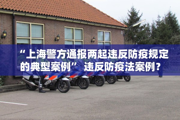 “上海警方通报两起违反防疫规定的典型案例” 违反防疫法案例？