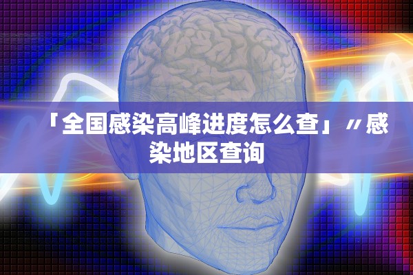 「全国感染高峰进度怎么查」〃感染地区查询