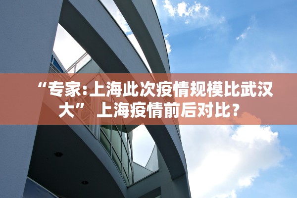 “专家:上海此次疫情规模比武汉大” 上海疫情前后对比？