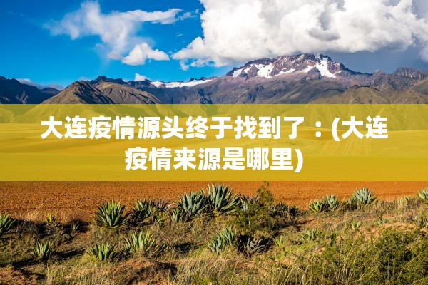 大连疫情源头终于找到了︰(大连疫情来源是哪里)