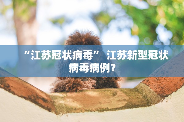 “江苏冠状病毒” 江苏新型冠状病毒病例？