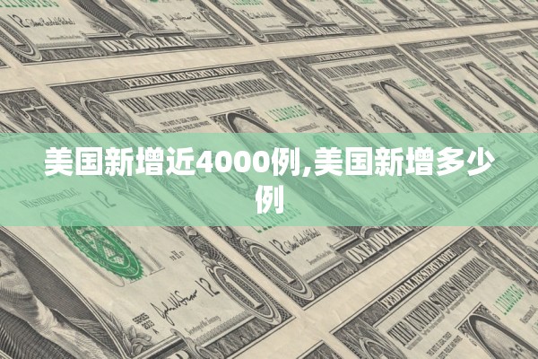 美国新增近4000例,美国新增多少例