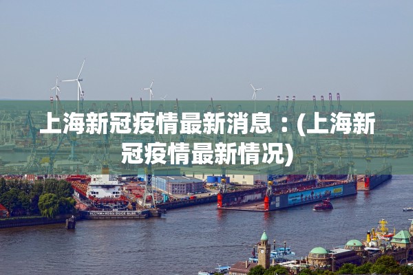 上海新冠疫情最新消息︰(上海新冠疫情最新情况)