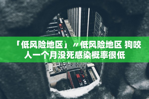 「低风险地区」〃低风险地区 狗咬人一个月没死感染概率很低 「低风险地区」〃低风险地区 狗咬人一个月没死感染概率很低